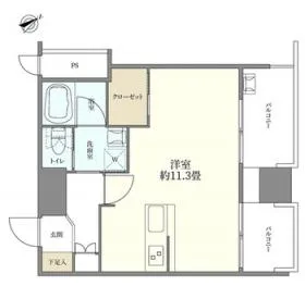 グランドメゾン新宿東の基準階図面