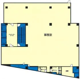 新宿テアトルビルの基準階図面