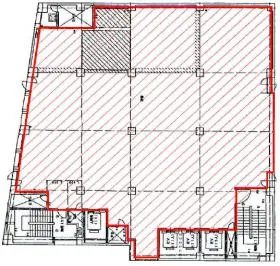 新宿NOWAビルの基準階図面
