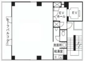 大門OK(旧:Biz SQUARE 芝大門)ビルの基準階図面