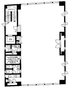渡辺商事赤坂の基準階図面