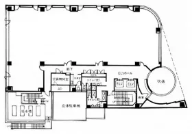 曙橋SHKビルの基準階図面
