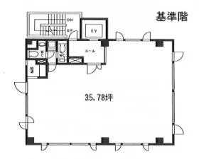 南青山第2シティビルの基準階図面