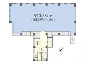 虎ノ門4丁目MT2号館ビルの基準階図面