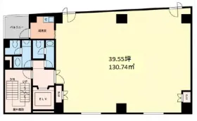 田嶋ビルの基準階図面