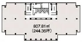 NMF青山一丁目ビルの基準階図面