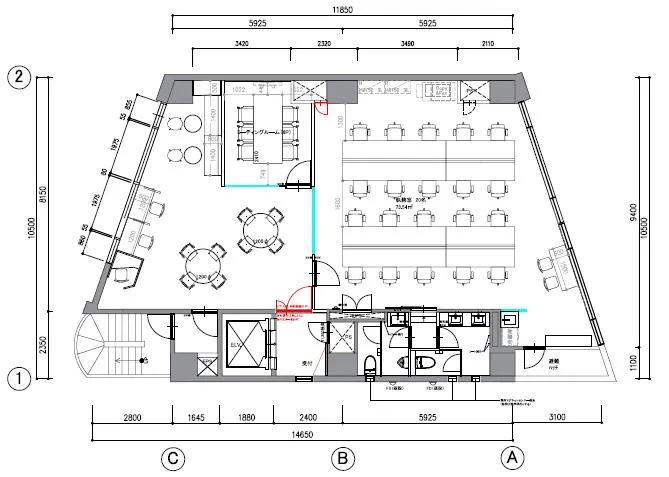 東京都千代田区神田須田町の居抜き賃貸オフィス物件(約45坪) ｜居抜きオフィス物件検索サイト【vivit-ビビット】（2）