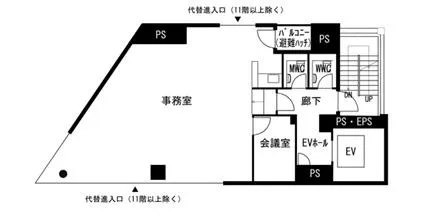 市ヶ谷エリア 会議室付きオフィス！！の居抜き賃貸オフィス物件(約30坪) ｜居抜きオフィス物件検索サイト【vivit-ビビット】（2）