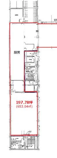 東京都墨田区堤通の居抜き賃貸オフィス物件(約190坪) ｜居抜きオフィス物件検索サイト【vivit-ビビット】（2）