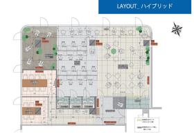 東京都港区浜松町の居抜き賃貸オフィス物件(約55坪) ｜居抜きオフィス物件検索サイト【vivit-ビビット】（サムネイル2）