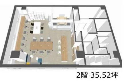 東京都渋谷区恵比寿南の居抜き賃貸オフィス物件(約35坪) ｜居抜きオフィス物件検索サイト【vivit-ビビット】（2）
