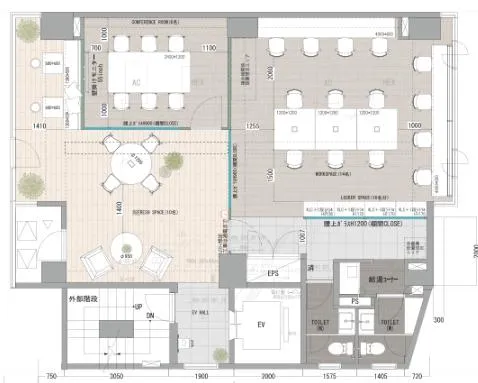 東京都新宿区中里町の居抜き賃貸オフィス物件(約35坪) ｜居抜きオフィス物件検索サイト【vivit-ビビット】（2）