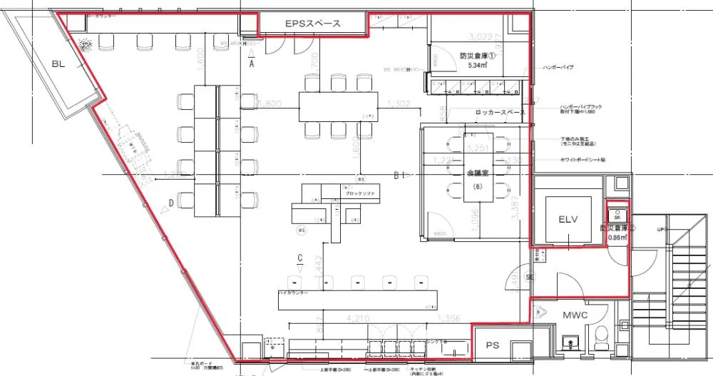 東京都品川区西五反田の居抜き賃貸オフィス物件(約40坪) ｜居抜きオフィス物件検索サイト【vivit-ビビット】（2）