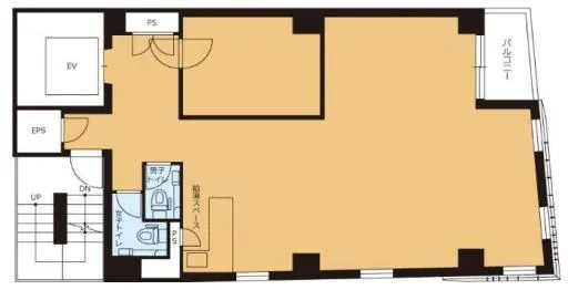 会議室1部屋 グレー基調のお洒落な内装の居抜き賃貸オフィス物件(約20坪) ｜居抜きオフィス物件検索サイト【vivit-ビビット】（2）