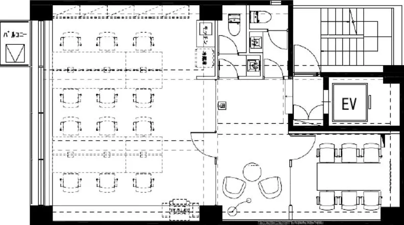 6名用会議室付き セットアップオフィスの居抜き賃貸オフィス物件(約20坪) ｜居抜きオフィス物件検索サイト【vivit-ビビット】（2）
