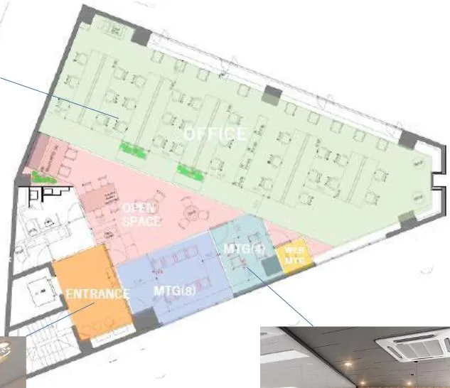東京都港区元赤坂の居抜き賃貸オフィス物件(約60坪) ｜居抜きオフィス物件検索サイト【vivit-ビビット】（2）