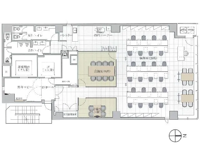 会議室2室付き ハイグレードビル！！の居抜き賃貸オフィス物件(約60坪) ｜居抜きオフィス物件検索サイト【vivit-ビビット】（2）