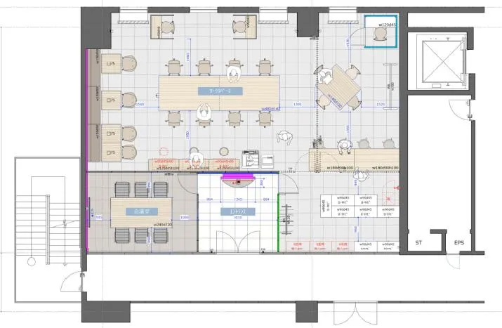 会議室・執務室全てに什器付き！ 名古屋の内装付きオフィスの居抜き賃貸オフィス物件(約35坪) ｜居抜きオフィス物件検索サイト【vivit-ビビット】（2）