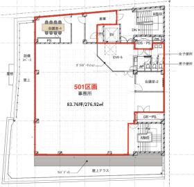 THEリノベーションオフィス テラス有の居抜き賃貸オフィス物件(約85坪) ｜居抜きオフィス物件検索サイト【vivit-ビビット】（サムネイル2）