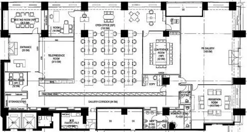 大型ビルの居抜き 個室5部屋の居抜き賃貸オフィス物件(約220坪) ｜居抜きオフィス物件検索サイト【vivit-ビビット】（1）