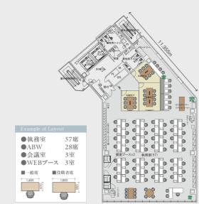 会議室2室 什器全部付きの居抜き賃貸オフィス物件(約120坪) ｜居抜きオフィス物件検索サイト【vivit-ビビット】（サムネイル2）