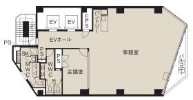 会議室1部屋 全ての家具設置の居抜き賃貸オフィス物件(約50坪) ｜居抜きオフィス物件検索サイト【vivit-ビビット】（サムネイル2）
