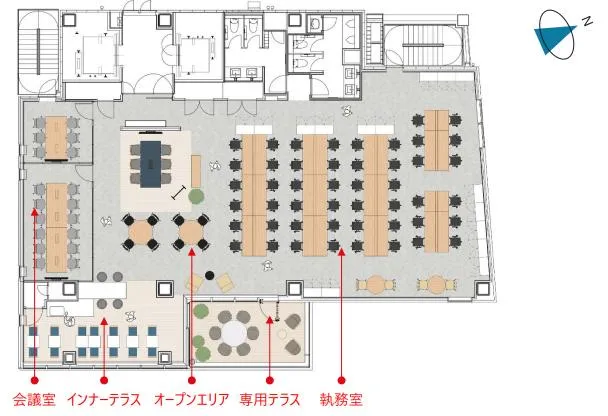フルセットアップ 新築オフィスの居抜き賃貸オフィス物件(約100坪) ｜居抜きオフィス物件検索サイト【vivit-ビビット】（2）