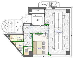 会議室造作済み！ デザイナーズ物件！の居抜き賃貸オフィス物件(約15坪) ｜居抜きオフィス物件検索サイト【vivit-ビビット】（サムネイル2）