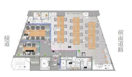 会議室2つ付き！ フルセットアップ物件の居抜き賃貸オフィス物件(約45坪) ｜居抜きオフィス物件検索サイト【vivit-ビビット】（2）