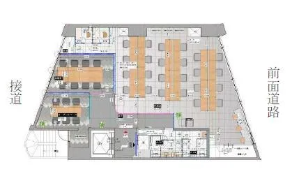 会議室2つ付き！ フルセットアップ物件の居抜き賃貸オフィス物件(約45坪) ｜居抜きオフィス物件検索サイト【vivit-ビビット】（2）