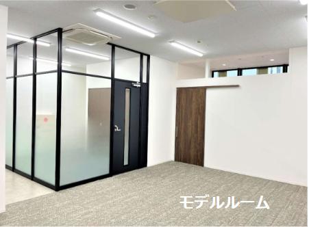 シンプルなデザイン 会議室付きの居抜き賃貸オフィス物件(約20坪) ｜居抜きオフィス物件検索サイト【vivit-ビビット】（1）