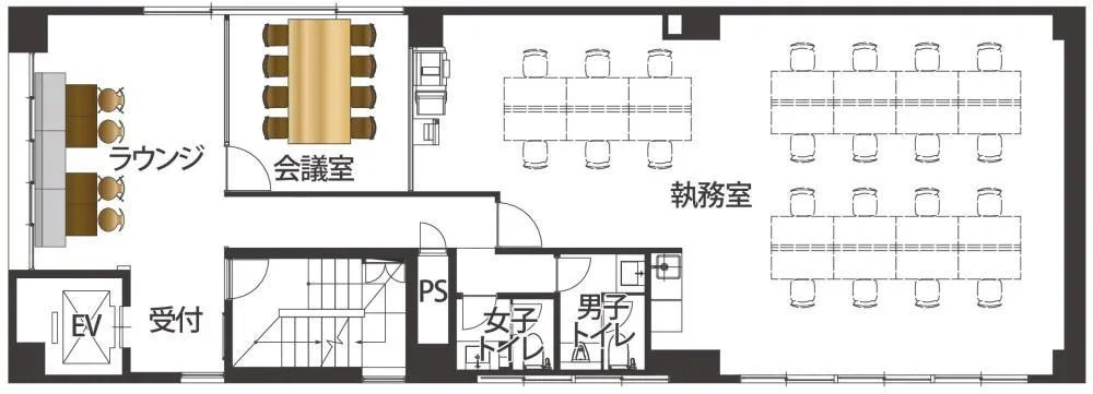 什器付き！ 会議室付き！の居抜き賃貸オフィス物件(約35坪) ｜居抜きオフィス物件検索サイト【vivit-ビビット】（2）