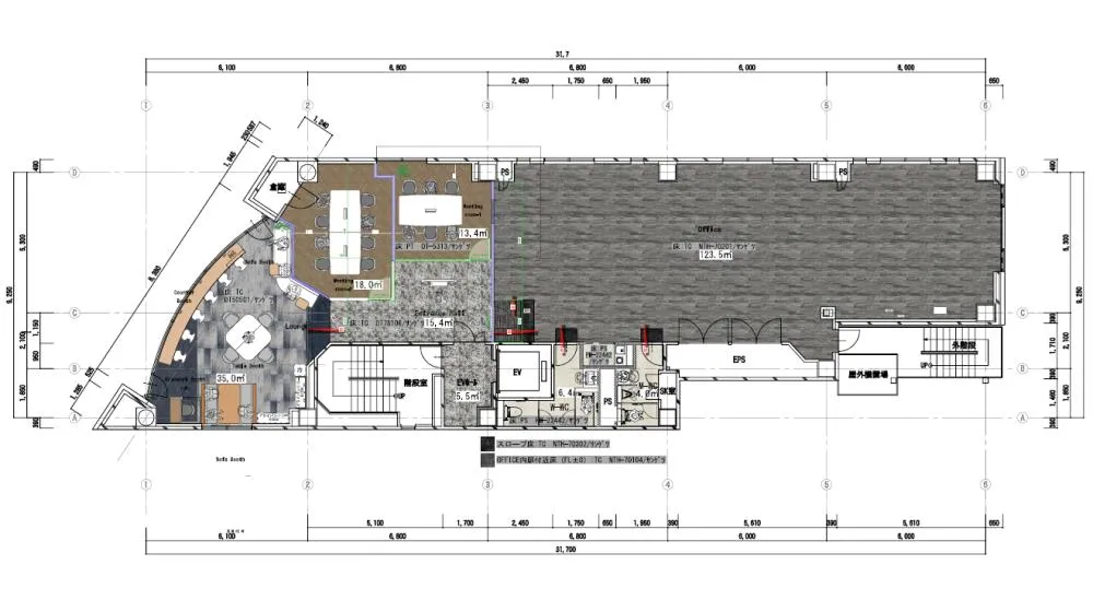 新宿三丁目駅徒歩1分 想定30名のセットアップの居抜き賃貸オフィス物件(約70坪) ｜居抜きオフィス物件検索サイト【vivit-ビビット】（2）