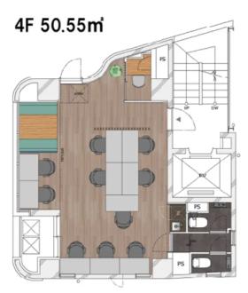 什器付き！ 小規模オフィス！の居抜き賃貸オフィス物件(約15坪) ｜居抜きオフィス物件検索サイト【vivit-ビビット】（サムネイル2）