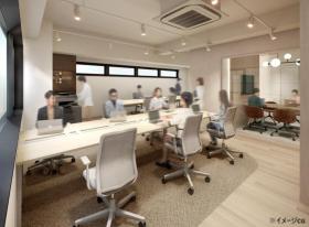 ホテルテイストな内装 6名用会議室有り！の居抜き賃貸オフィス物件(約20坪) ｜居抜きオフィス物件検索サイト【vivit-ビビット】（サムネイル1）