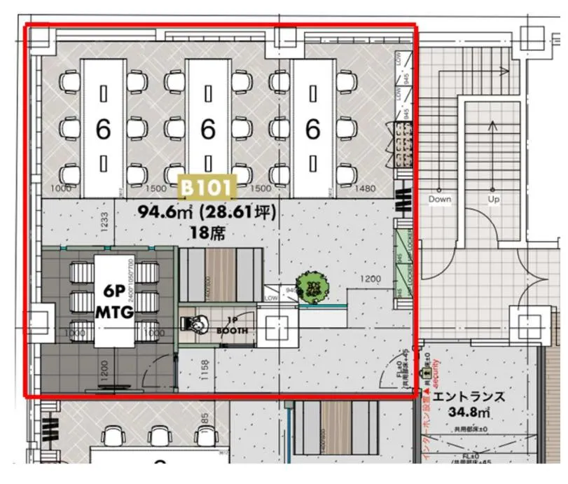 最先端内装付きオフィス 20～50坪検討の方、必見の居抜き賃貸オフィス物件(約30坪) ｜居抜きオフィス物件検索サイト【vivit-ビビット】（2）