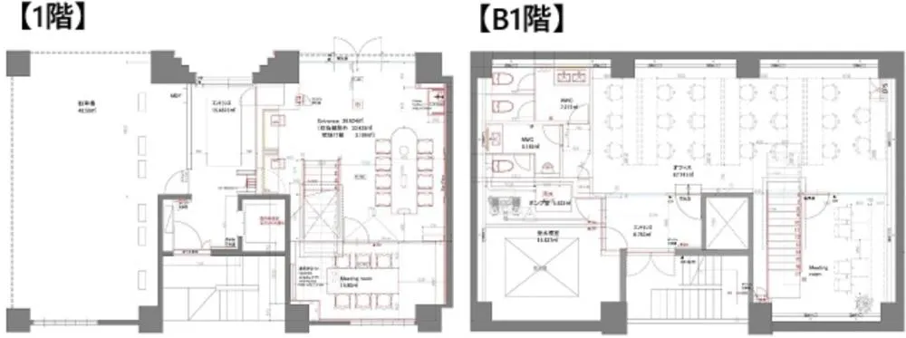 メゾネットタイプ 希少性◎の居抜き賃貸オフィス物件(約40坪) ｜居抜きオフィス物件検索サイト【vivit-ビビット】（2）