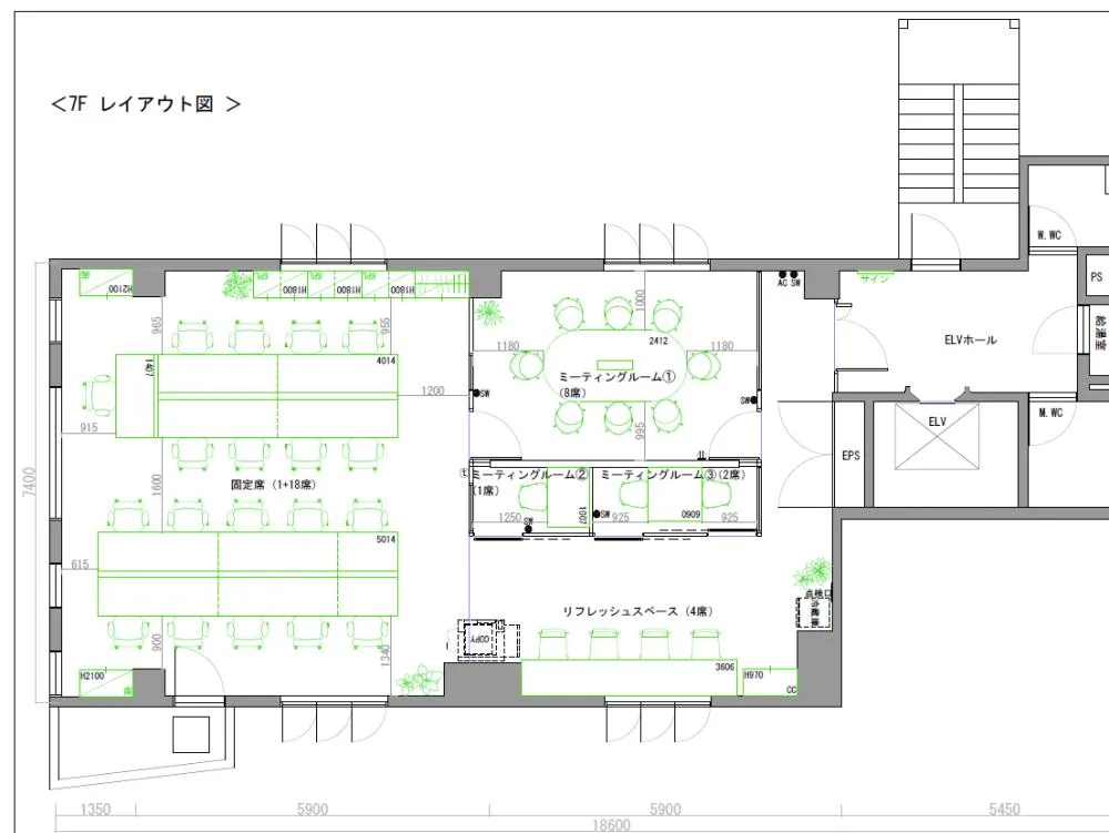 恵比寿駅からのアクセス◎ 初期費用を抑えるの居抜き賃貸オフィス物件(約35坪) ｜居抜きオフィス物件検索サイト【vivit-ビビット】（2）