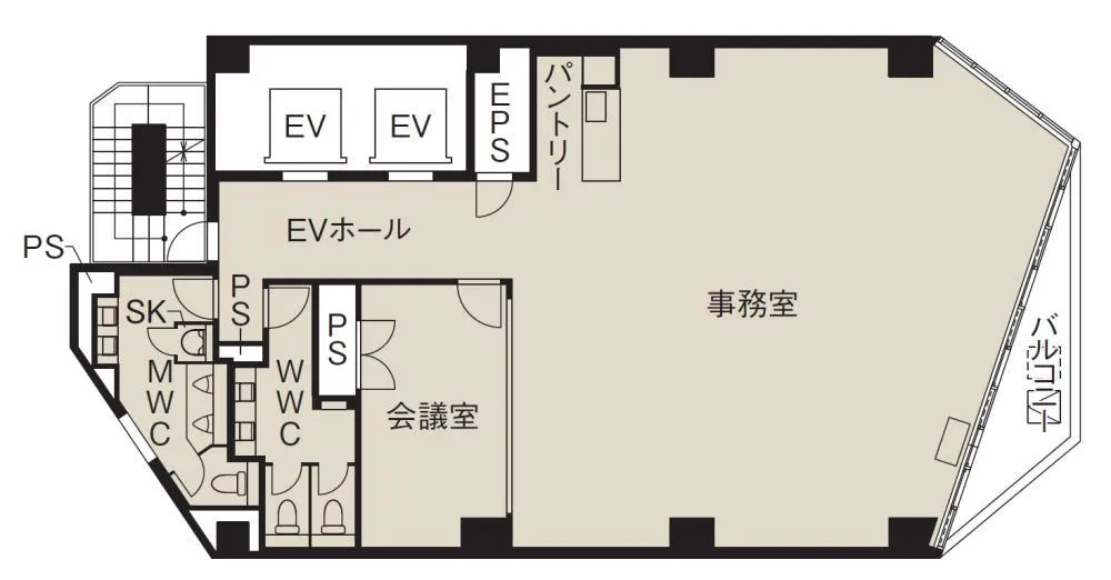 新築セットアップオフィス 敷金0ヶ月相談可能の居抜き賃貸オフィス物件(約50坪) ｜居抜きオフィス物件検索サイト【vivit-ビビット】（2）