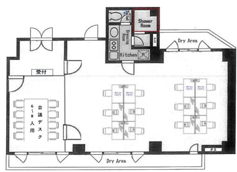 会議室1部屋造作済み。 駅近のフルセットアップ物件の居抜き賃貸オフィス物件(約25坪) ｜居抜きオフィス物件検索サイト【vivit-ビビット】（2）