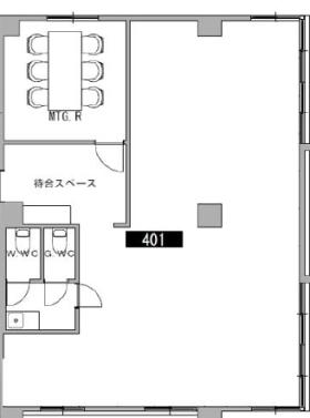 コンパクトオフィス 敷金０ヶ月の居抜き賃貸オフィス物件(約25坪) ｜居抜きオフィス物件検索サイト【vivit-ビビット】（サムネイル2）