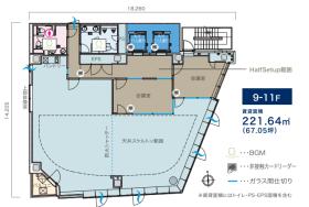 会議室造作済み！ 天井スケルトンの居抜き賃貸オフィス物件(約65坪) ｜居抜きオフィス物件検索サイト【vivit-ビビット】（サムネイル2）
