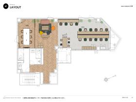 駅ちか新築物件 お洒落な内装の居抜き賃貸オフィス物件(約40坪) ｜居抜きオフィス物件検索サイト【vivit-ビビット】（サムネイル2）