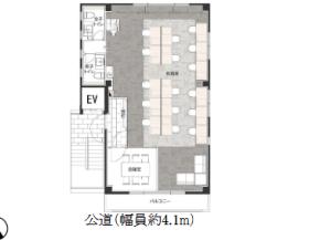 会議室・受付造作済！ 外観、エントランスリニューアルの居抜き賃貸オフィス物件(約25坪) ｜居抜きオフィス物件検索サイト【vivit-ビビット】（サムネイル2）