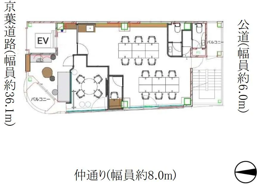 カフェ風のお洒落な内装！ 小規模セットアップオフィス！！の居抜き賃貸オフィス物件(約25坪) ｜居抜きオフィス物件検索サイト【vivit-ビビット】（2）