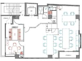 会議室、WEBブース2部屋！ 3駅5路線使用可能！の居抜き賃貸オフィス物件(約30坪) ｜居抜きオフィス物件検索サイト【vivit-ビビット】（サムネイル2）