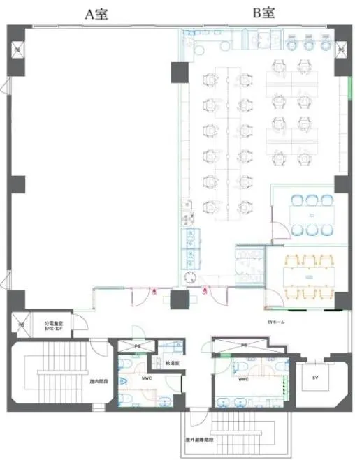 セットアップオフィス 会議室２部屋あり！の居抜き賃貸オフィス物件(約40坪) ｜居抜きオフィス物件検索サイト【vivit-ビビット】（2）