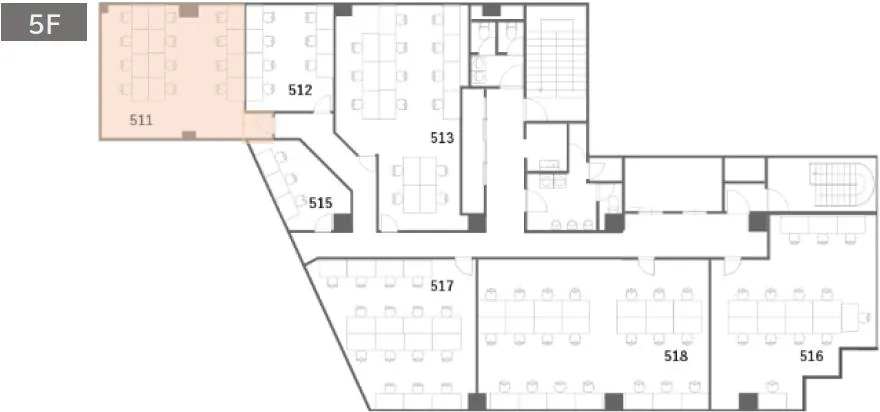 初期費用が安く、お得！ 会議室などの共用部が充実の居抜き賃貸オフィス物件(約10坪) ｜居抜きオフィス物件検索サイト【vivit-ビビット】（2）
