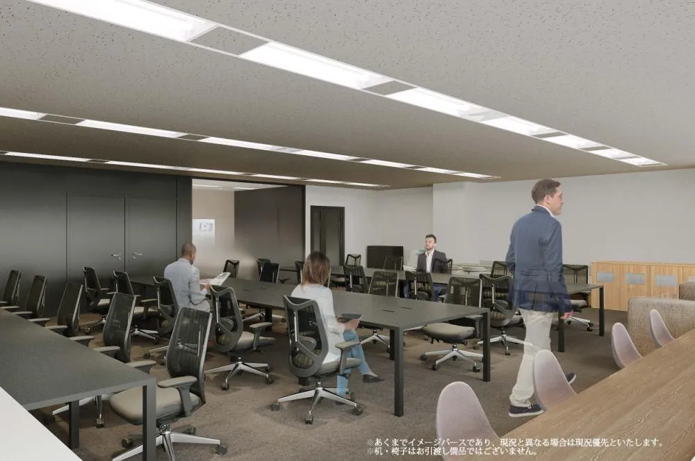 会議室2室付き！ テレカンブース設置済み！の居抜き賃貸オフィス物件(約50坪) ｜居抜きオフィス物件検索サイト【vivit-ビビット】（3）