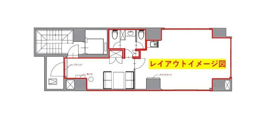 日本橋駅 徒歩2分 ハーフセットアップオフィスの居抜き賃貸オフィス物件(約20坪) ｜居抜きオフィス物件検索サイト【vivit-ビビット】（2）